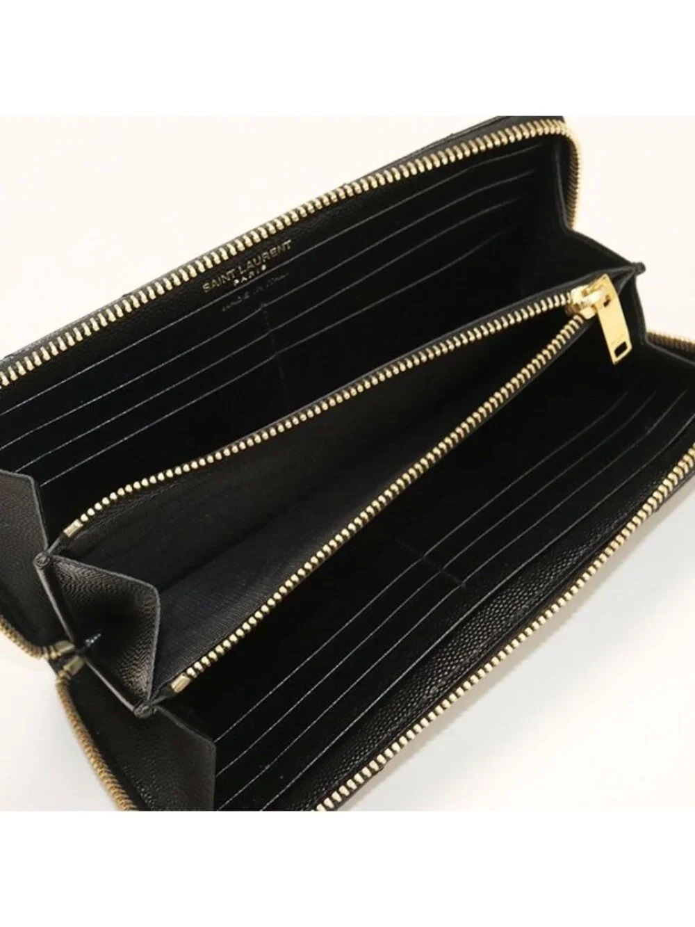 Saint Laurent Full Zip Wallet Monogram Round Zip Calf - Picture 3 of 7